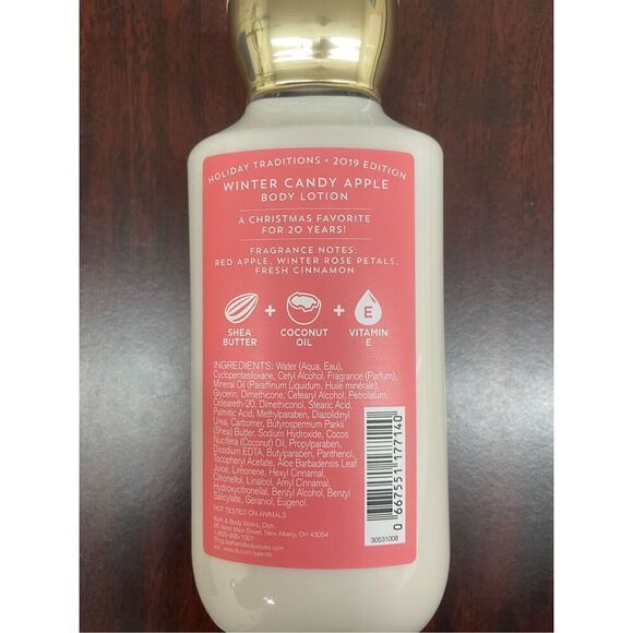 NWT Bath & Body Works Warm Candy Apple Body Lotion 8 oz. - Picture 3 of 5